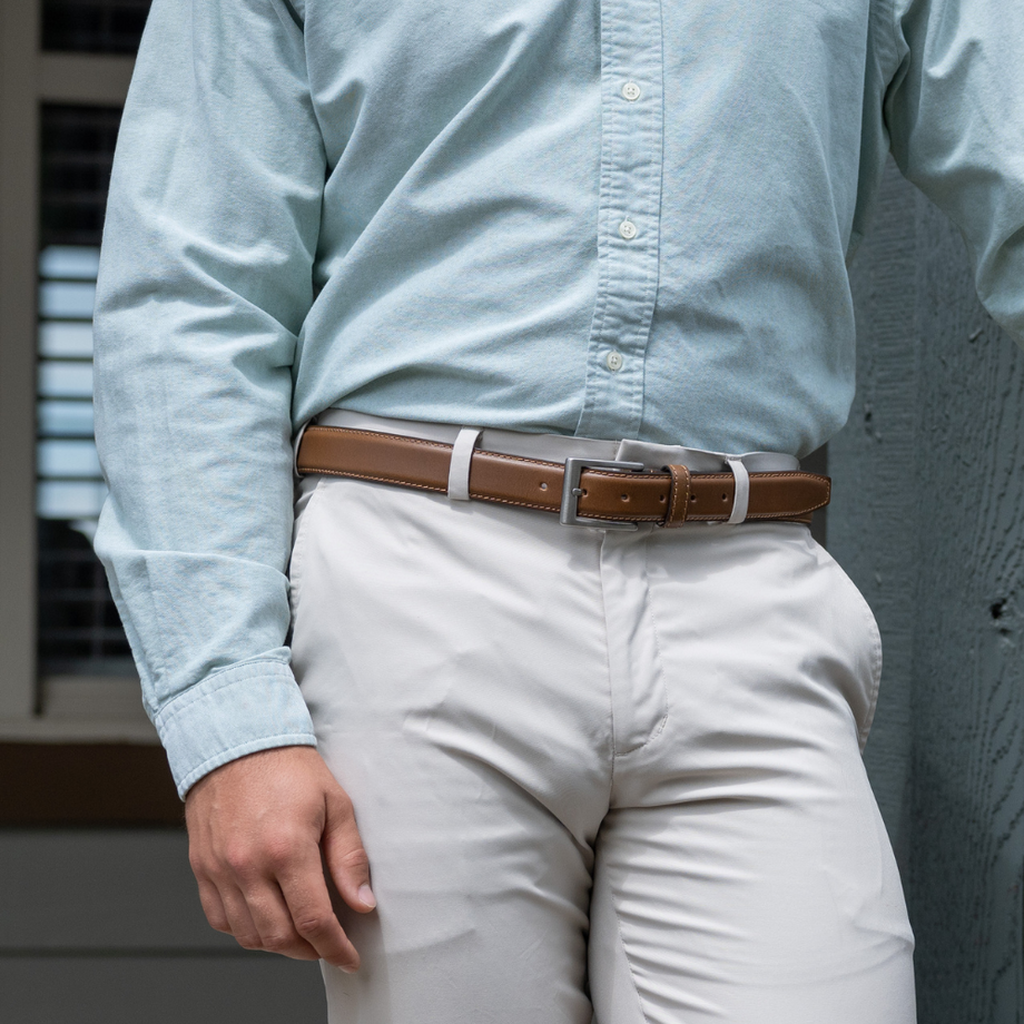 Tan dress belt deals