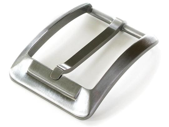Men's Titanium Buckle by Nickel Smart. Rectangular single prong buckle; fits straps 1¼ to 1⅜ inches.
